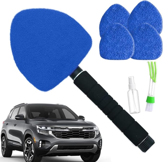 Auto Ruitenreiniger - Uitschuifbare Tool - Auto Onderhoud - 180 Graden Draaibaar - 41-57 cm - Blauw