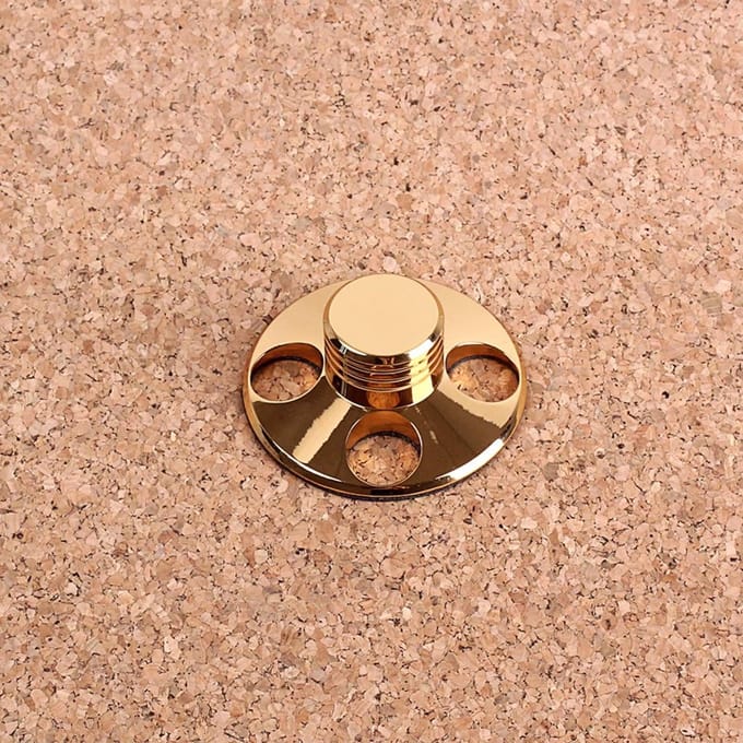 Metalen draaitafel Disc Stabilisator - Goud - Verbeterde geluidskwaliteit