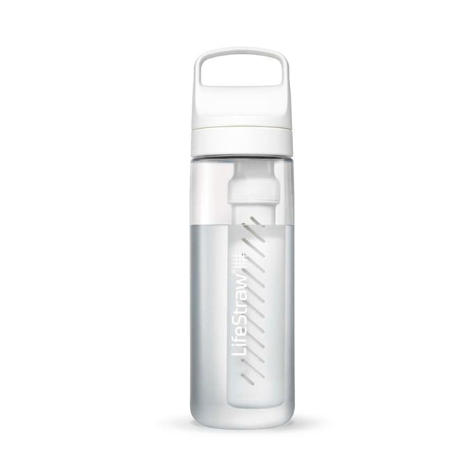 LifeStraw Go 2.0 Water Filter Bottle - 650 ml -  White Clear