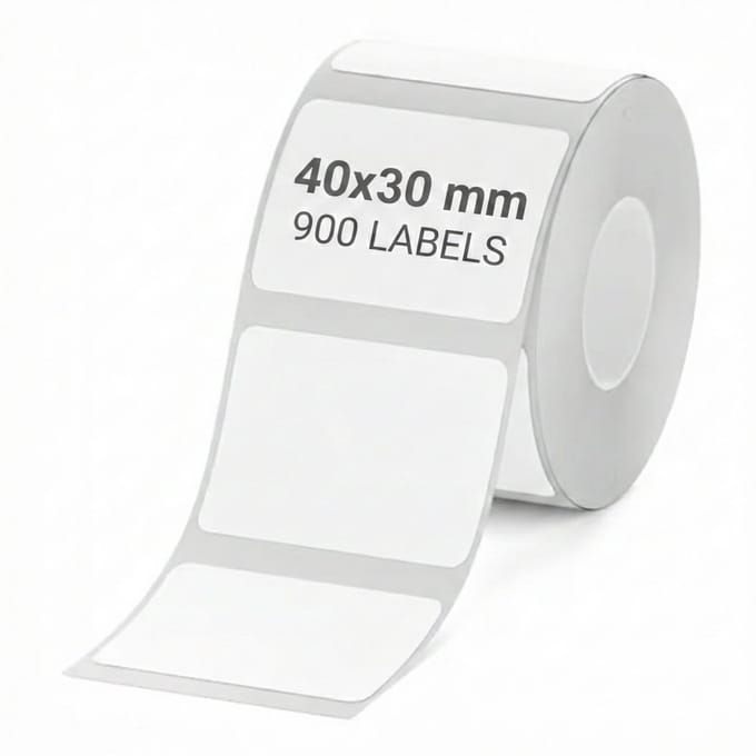 Niimbot - Labels/Etiketten K3 - 40x30mm - 900 vellen - Wit
