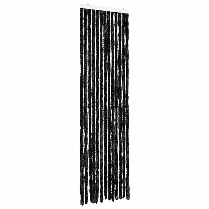 vidaXL - Vliegengordijn - 56x200 - cm - chenille - antraciet
