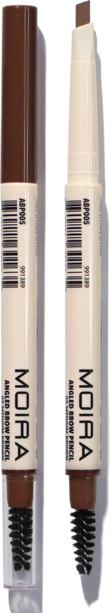 Moira Angled Brow Pencil 005 Medium Brown - Wenkbrauwpotlood - Vegan