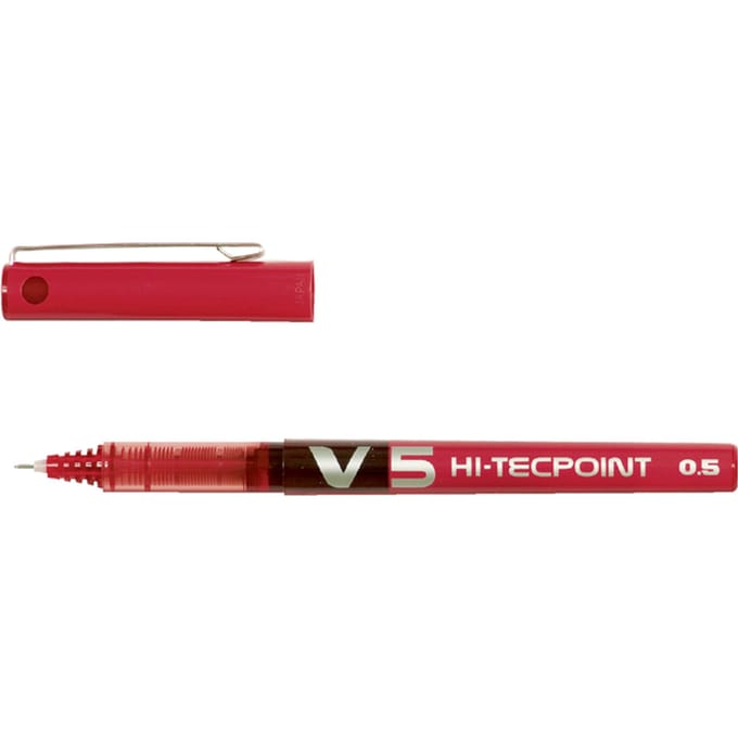 Pilot roller Hi-Tecpoint V5 schrijfbreedte 0,3 mm rood
