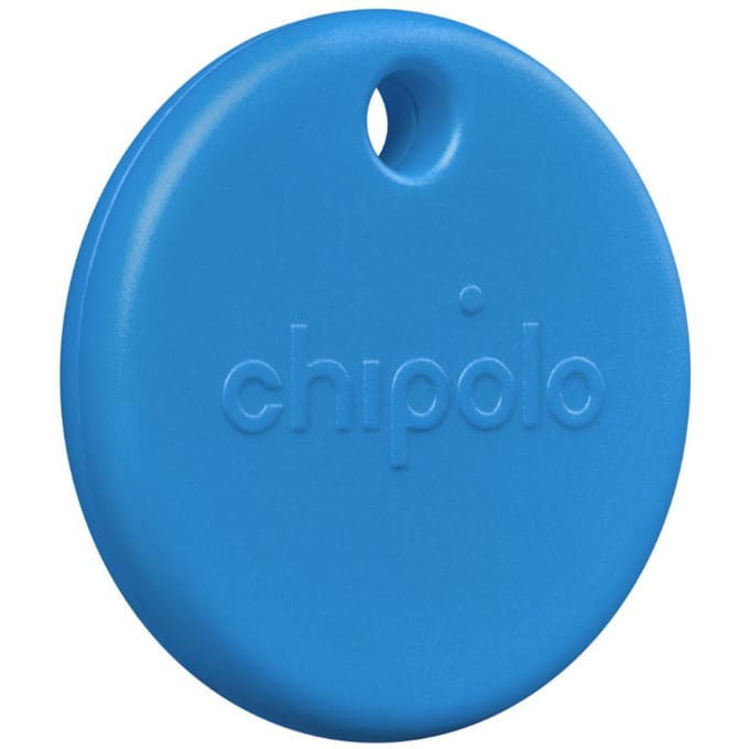Chipolo POP - Bluetooth Tracker & KeyFinder - Werkt met Apple Find My & Android Find My Device - Tracker Apple iPhone & Android - 120 dB - Blauw - 1 Pack