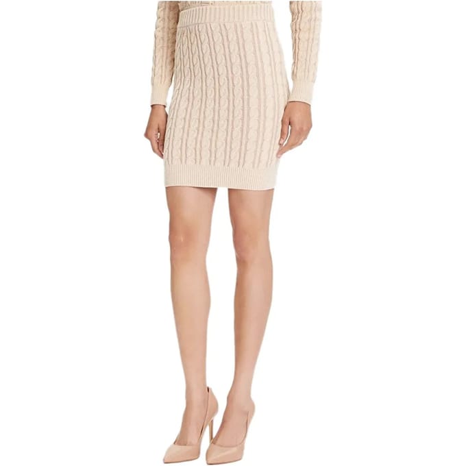 Knielange rok met ribboorden, model 'GISELLE'