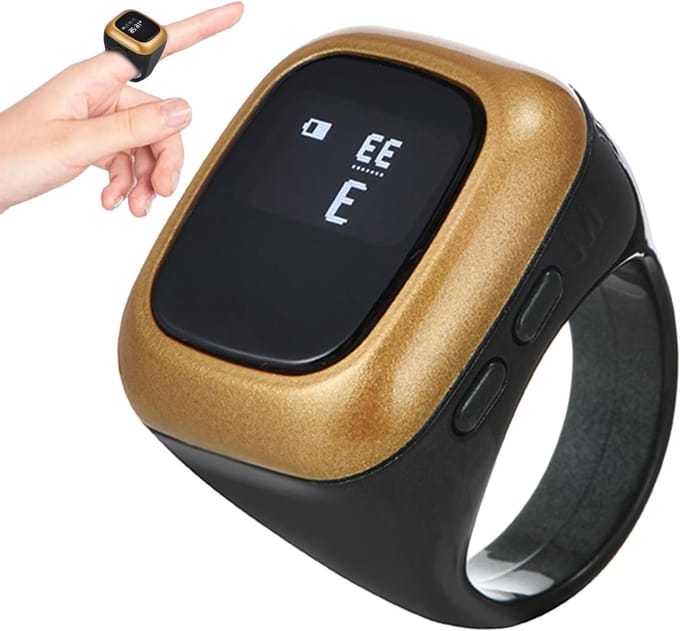 Intelligente Ringteller - Digitale Gebedsmeter - Activiteit Bijhouden - Multifunctioneel Design - Ca. 23 cm - Zwart