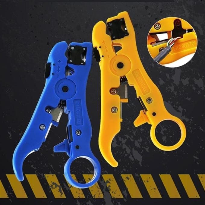 Draadgereedschap - Krimptang Striptang - Kabel Installatie - Automatisch Multifunctioneel - 1.0 Gram - Blauw