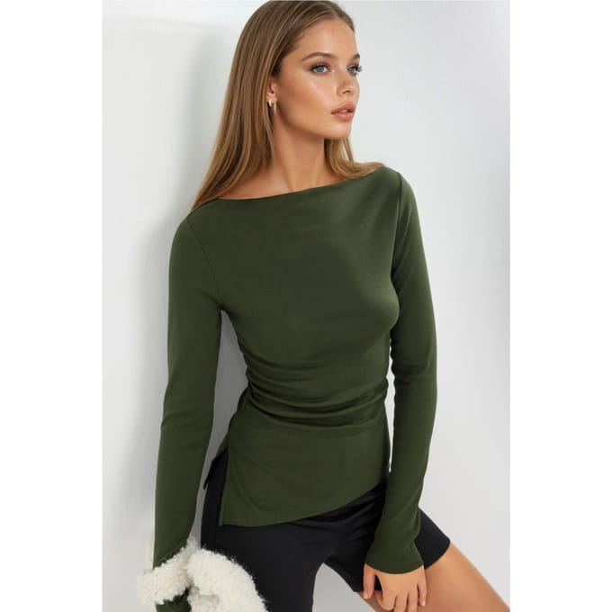 Boothals Katoenen Blouse