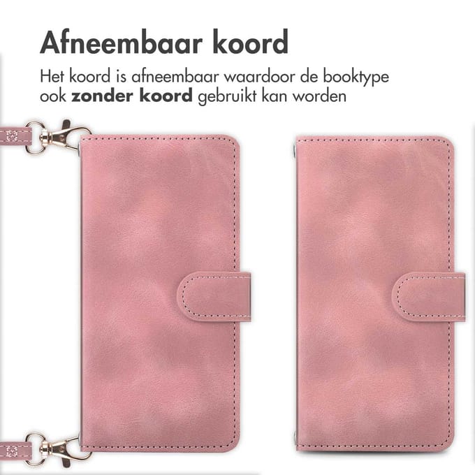 imoshion Hoesje - Geschikt voor Apple iPhone 11 - Bookcase met koord - Roze