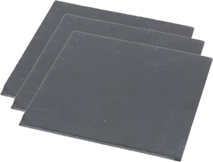 Set van 3x stuks leisteen serveerplanken 30 x 30 cm