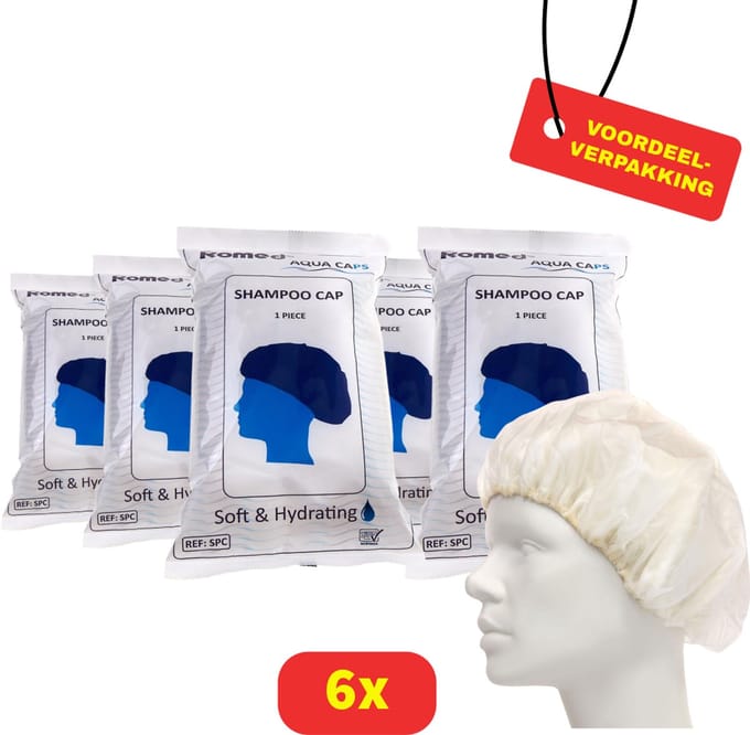 Romed Shampoo Mutsen - 6 stuks - Voordeelverpakking