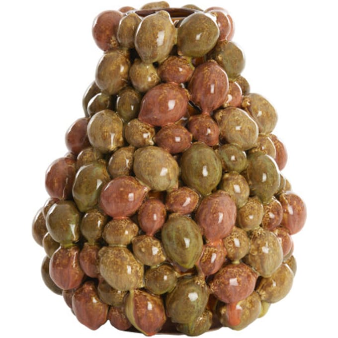 Light & Living - Vaas CITRUS - Ø23x27cm - Bruin