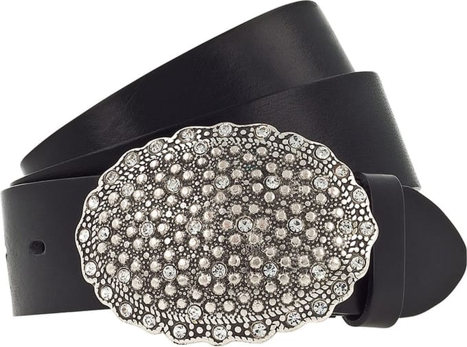 Vanzetti Leren Riem 40mm Leather Belt W100 Black Zwart