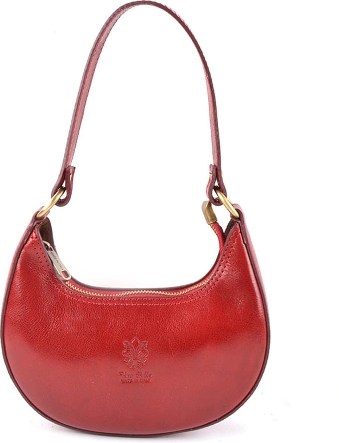 Giuliano klassieke schoudertas Florence - Rood - Dames - Made in Italy