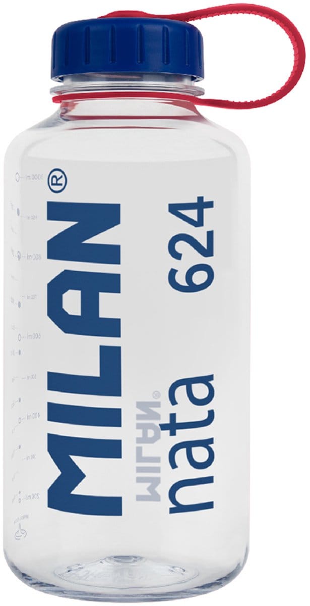 Waterfles Milan 1 L Transparant Plastic