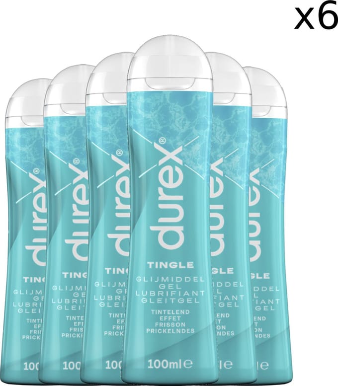 Durex Play Glijmiddel Tingle Maxi (6 x 100ml.)