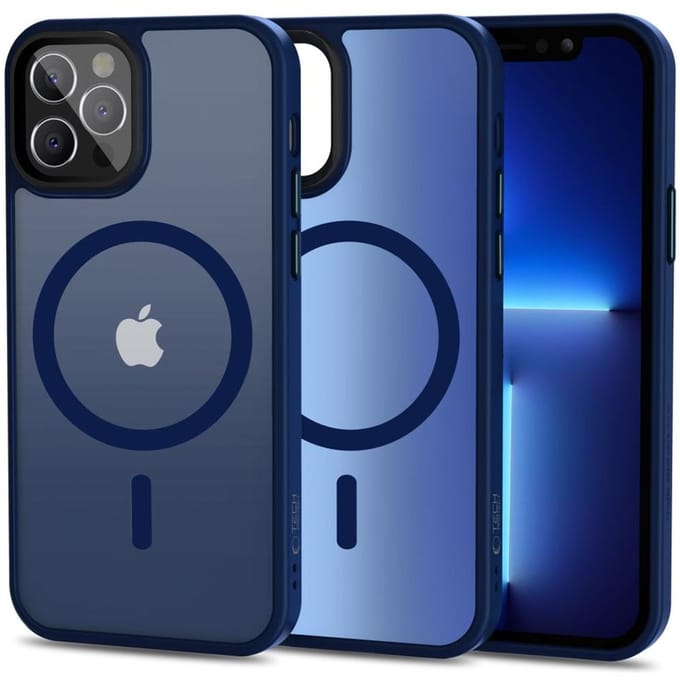 Tech-Protect MagMat MagSafe Case for iPhone 12 / 12 Pro - Navy Matte