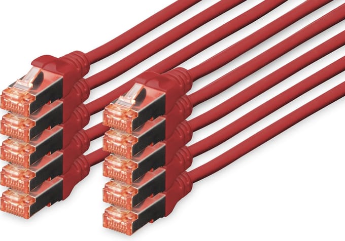 DIGITUS Professional patch cable - 2 m - red - Rood - 2m