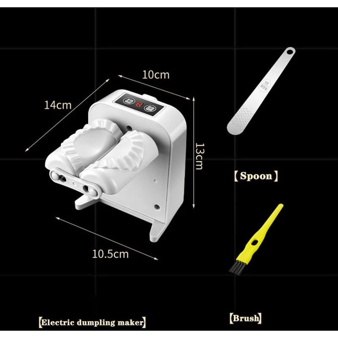 Elektrische Dumpling Maker Artefact DIY Machine Vorm Persen Dumpling Huid Empanadas Ravioli Automatische Vorm USB Oplaadbaar white
