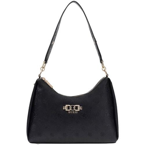 GUESS schoudertas Anise Double Zip Shoulder Bag Black Logo zwart