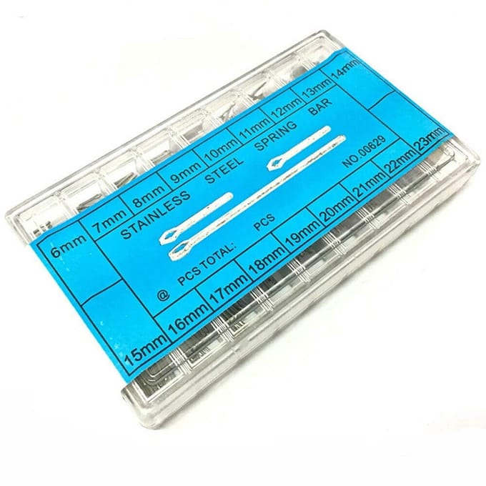 Dailygoods- Horlogeband - Pin Set - Splitpen - Roestvrij Staal - 270