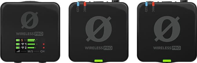 Draadloze microfoonset Rode Wireless PRO Zendmethode:Digitaal Incl. kabel, Incl. klem, Incl. tas, Incl. windkap