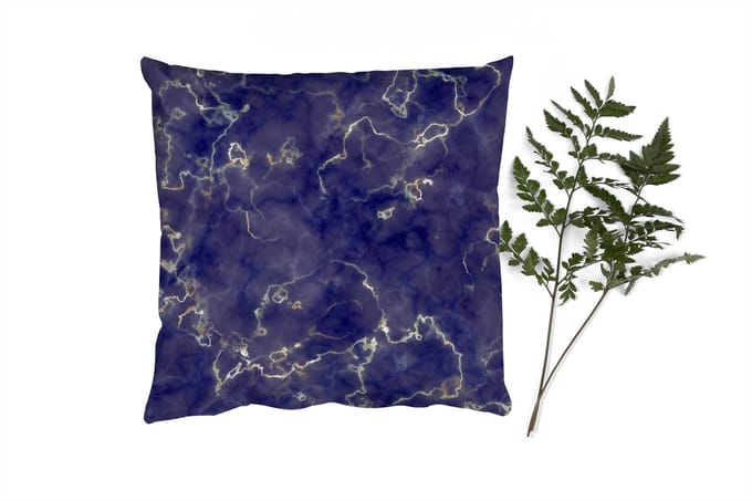 Sierkussens - Kussentjes Woonkamer - 40x40 cm - Marmer - Goud Agaat