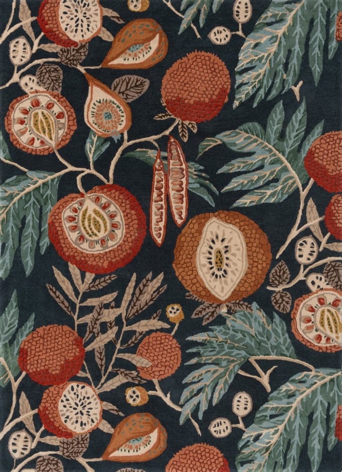 Sanderson Jackfruit Tumeric Indigo 148708 - 140 x 200 cm