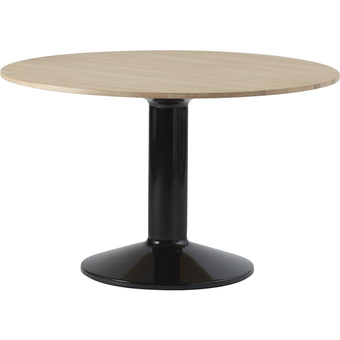 Muuto Midst Tafel - Ø 120 cm - Oiled Oak/Black
