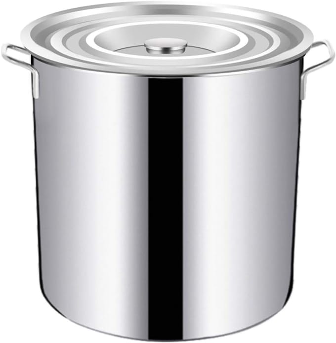 Grote Kookpot - Soeppan Stoofpan - Bier Brouwen Koken - Samengestelde Bodem - 24x25cm 10L