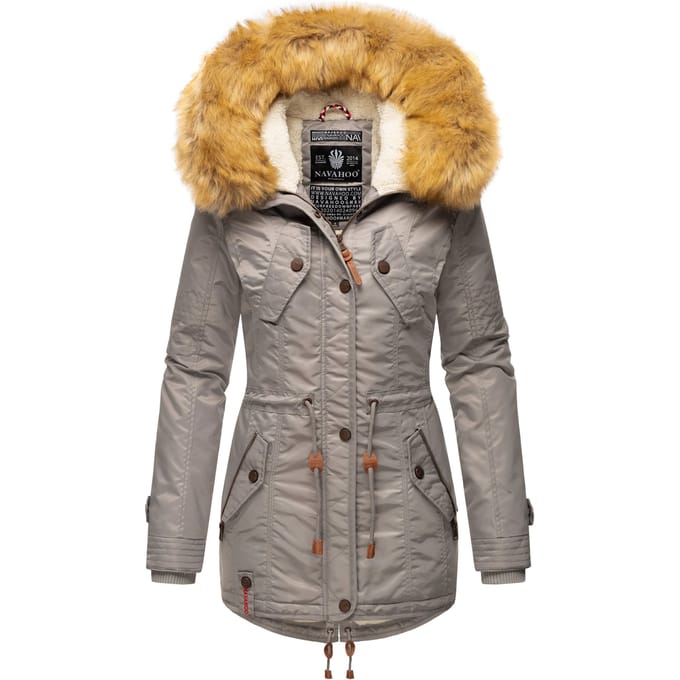 Navahoo Dames Winterjas B399 – Warm, Waterafstotend & Met Afneembare Bontkraag