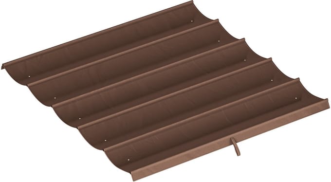 Outsunny Vervangend dakdoek-Polyester-250L x 255B x 6H cm-Koffie