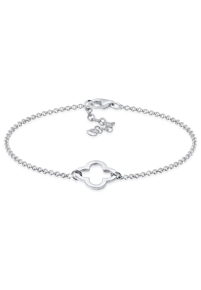 Elli - Armband - Dames Klaverblad Uitgesneden Symbool in 925 Sterling Zilver - Dames