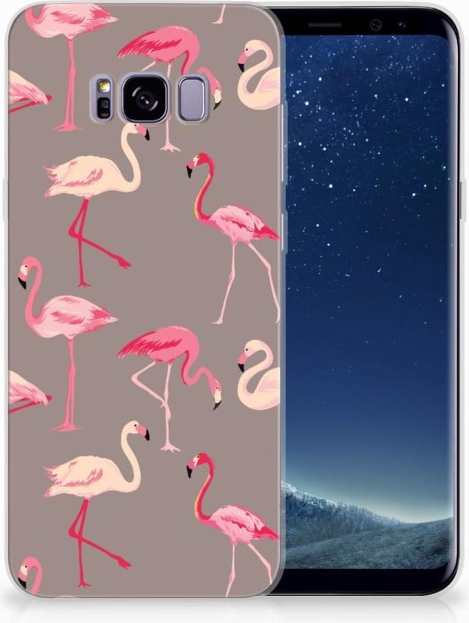 Samsung Galaxy S8 Plus TPU Hoesje Flamingo