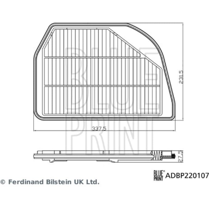 Luchtfilter BLUE PRINT ADBP220107