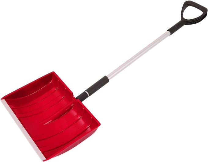 Sneeuwschep Opvouwbaar - Winter Schep - Auto Vrij Maken - Verstelbare Handgreep - 120 cm Lengte - Rood