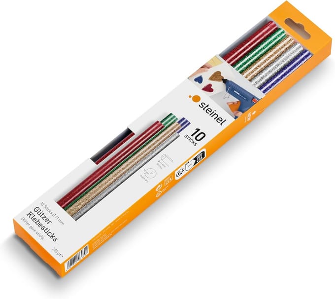 Glitter Hot Melt Lijmsticks 11 mm - Set van 10 voor Creatief Lijmen