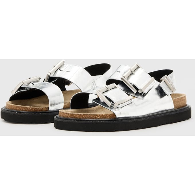 AllSaints Isla Sandal Silver Taglia: 37 | Infradito Outlet | Donna | Grigio