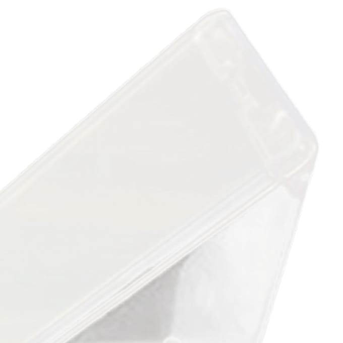 2 STUKS Driehoekige Sandwichcontainer Transparant Wasbaar Multifunctionele Sandwich Opbergdoos white