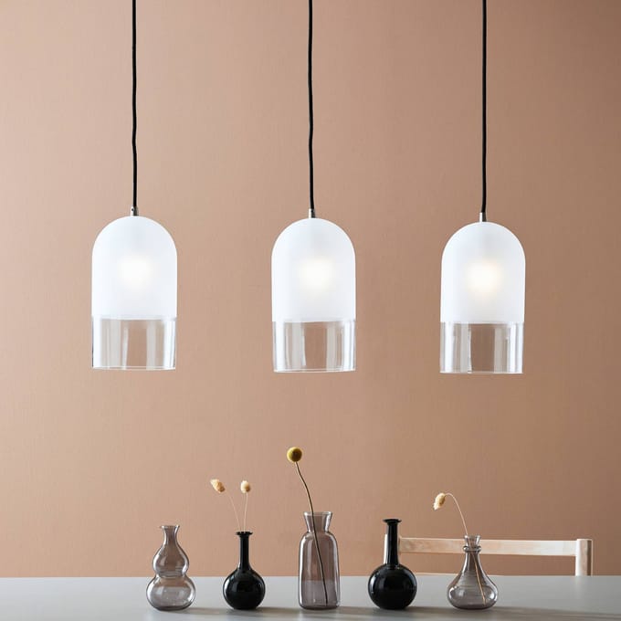Markslöjd Hanglamp Cope met frosted glas 3-lamps