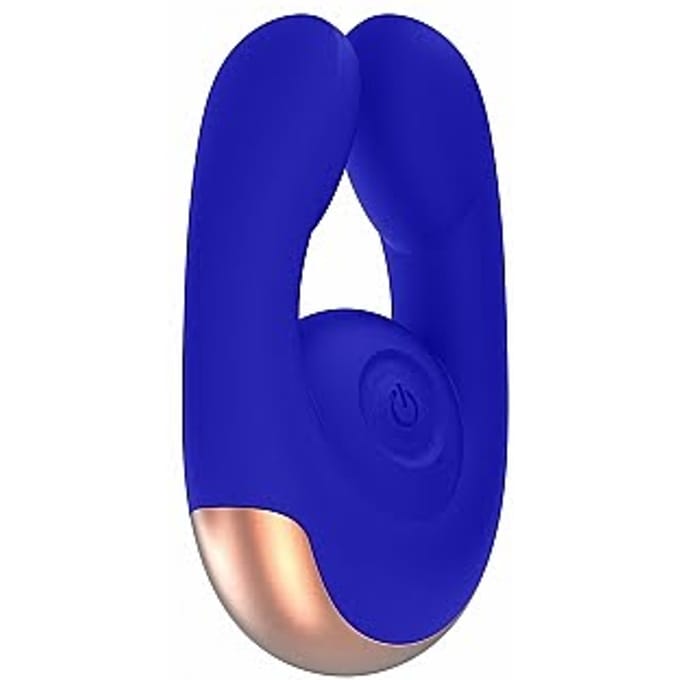 Elegance Dual Motor Clitoral Stimulator - Fancy - Blue