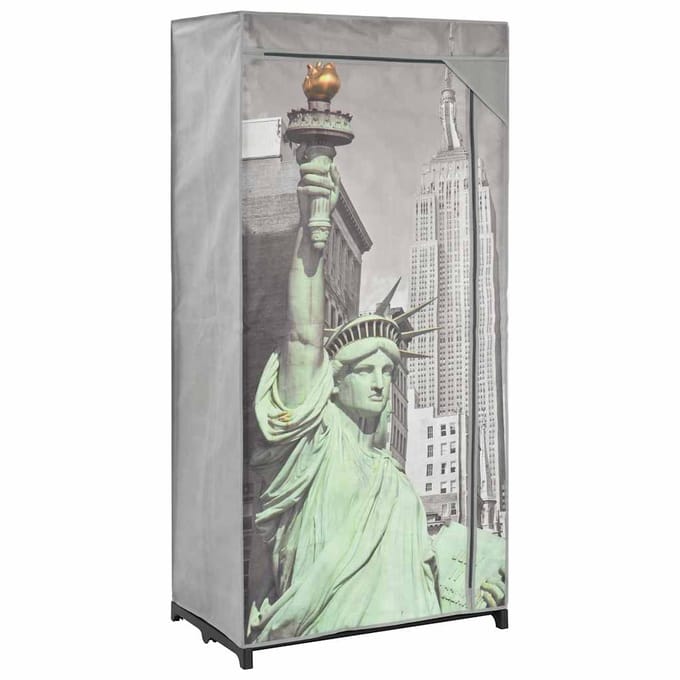 vidaXL - Kledingkast - New - York - 75x45x160 - cm - stof