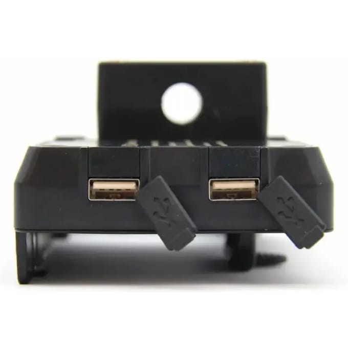 Telefoon oplader houder met 2 usb Brazoline BMW / honda universel