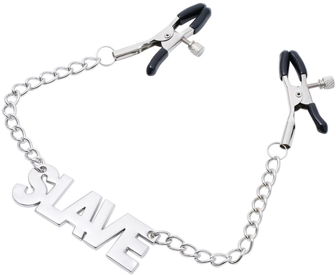 Smart Moves - Tepelklemmen met hanger in de vorm van het woord SLAVE
