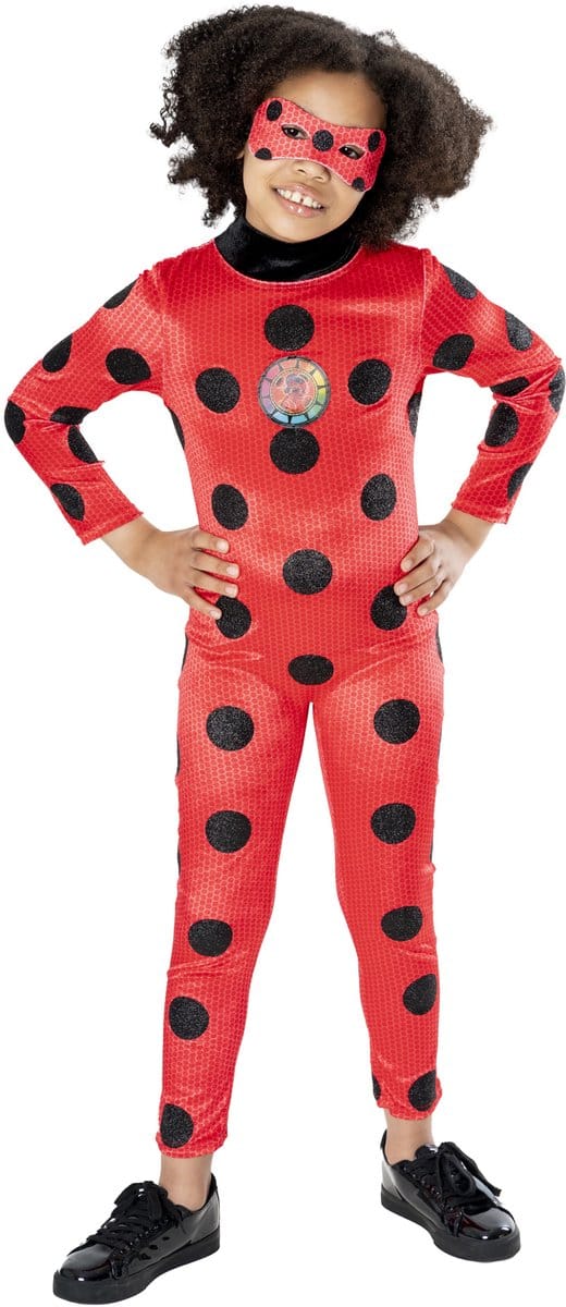 Miraculous Ladybug Premium Kinderkostuum - Rubies - Maat 5-6 Jaar