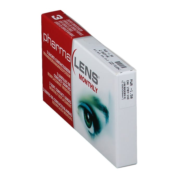 PharmaLens Maandlenzen -1.50 3 Contactlenzen