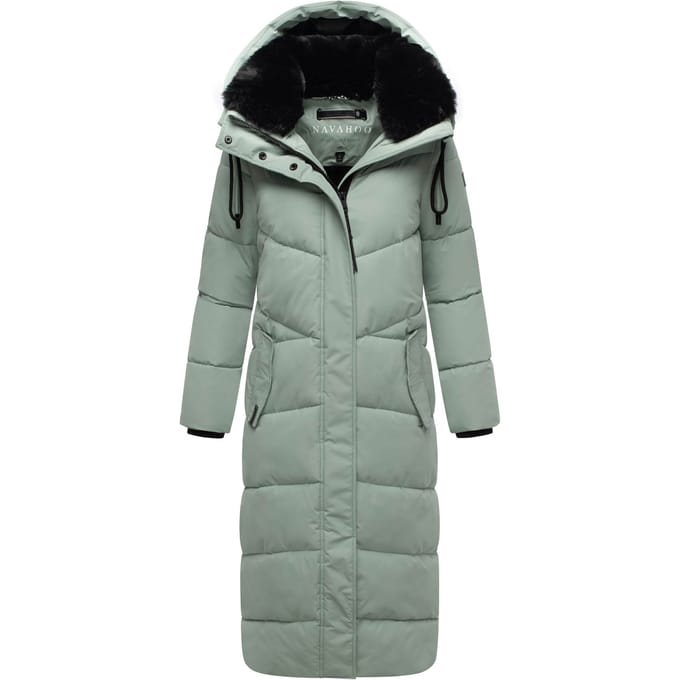 Navahoo dames gewatteerde winterjas Hingucker – Extra Lang & Warm