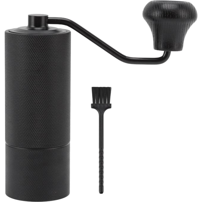 Handmatige Koffiemolen Grofheid Instelbaar Geluidsloos CNC Vorm voor Kantoor Huis Reis Kamperen Cadeau black
