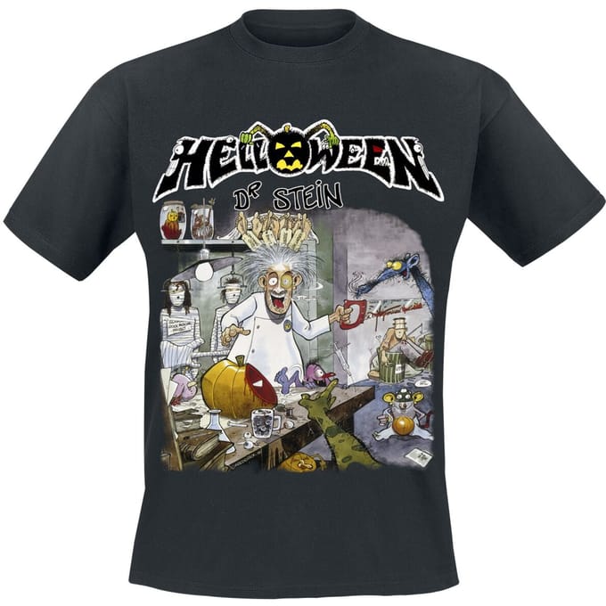 Helloween T-shirt - Dr. Stein - S tot 4XL - voor Mannen - zwart
