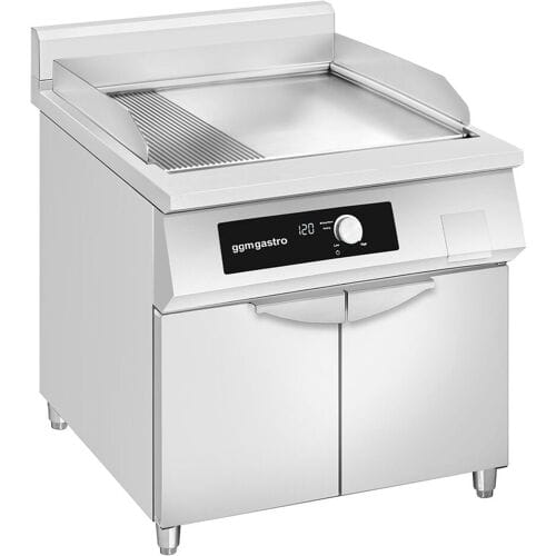 GGM Gastro Induktions-Bratplatte - 10 kW - Glatt & Gerillt